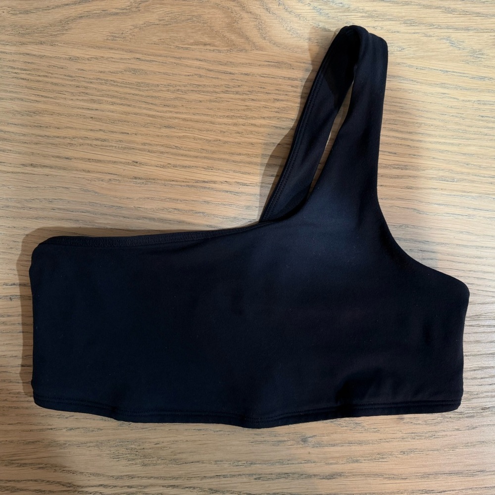 ALO Yoga Black One-Shoulder Bra